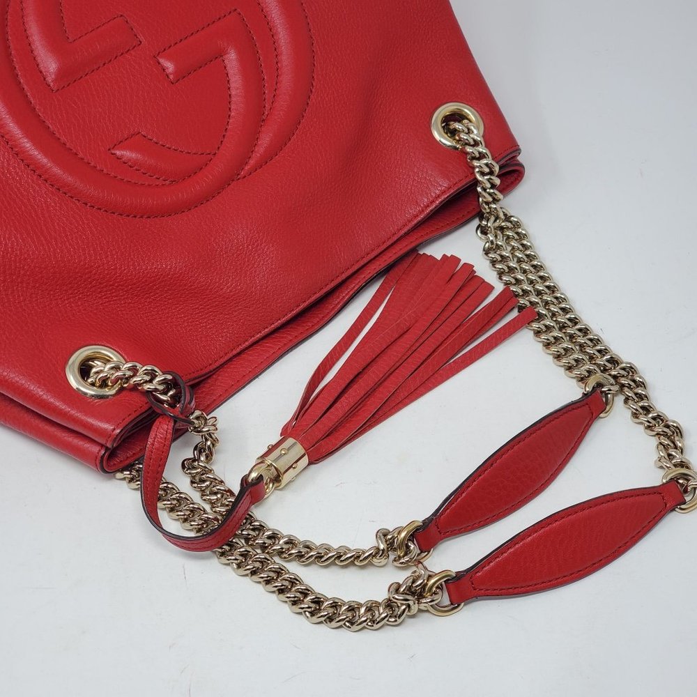 Gucci Soho Medium on Chain Leather Shoulder Bag - Picture 7 of 15